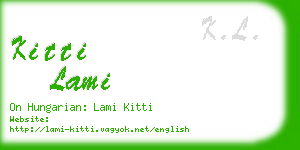 kitti lami business card